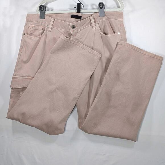 Maurices Edgely Jeans Womens SZ 16 Relaxed Boyfriend Straight Pink Denim - Picture 14 of 14